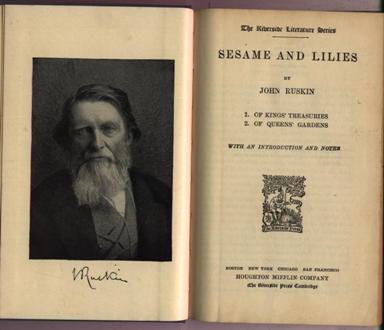 Image for Sesame and Lilies: Of Kings' Treasuries/ Of Queens' Gardens (The Riverside Literature Series)