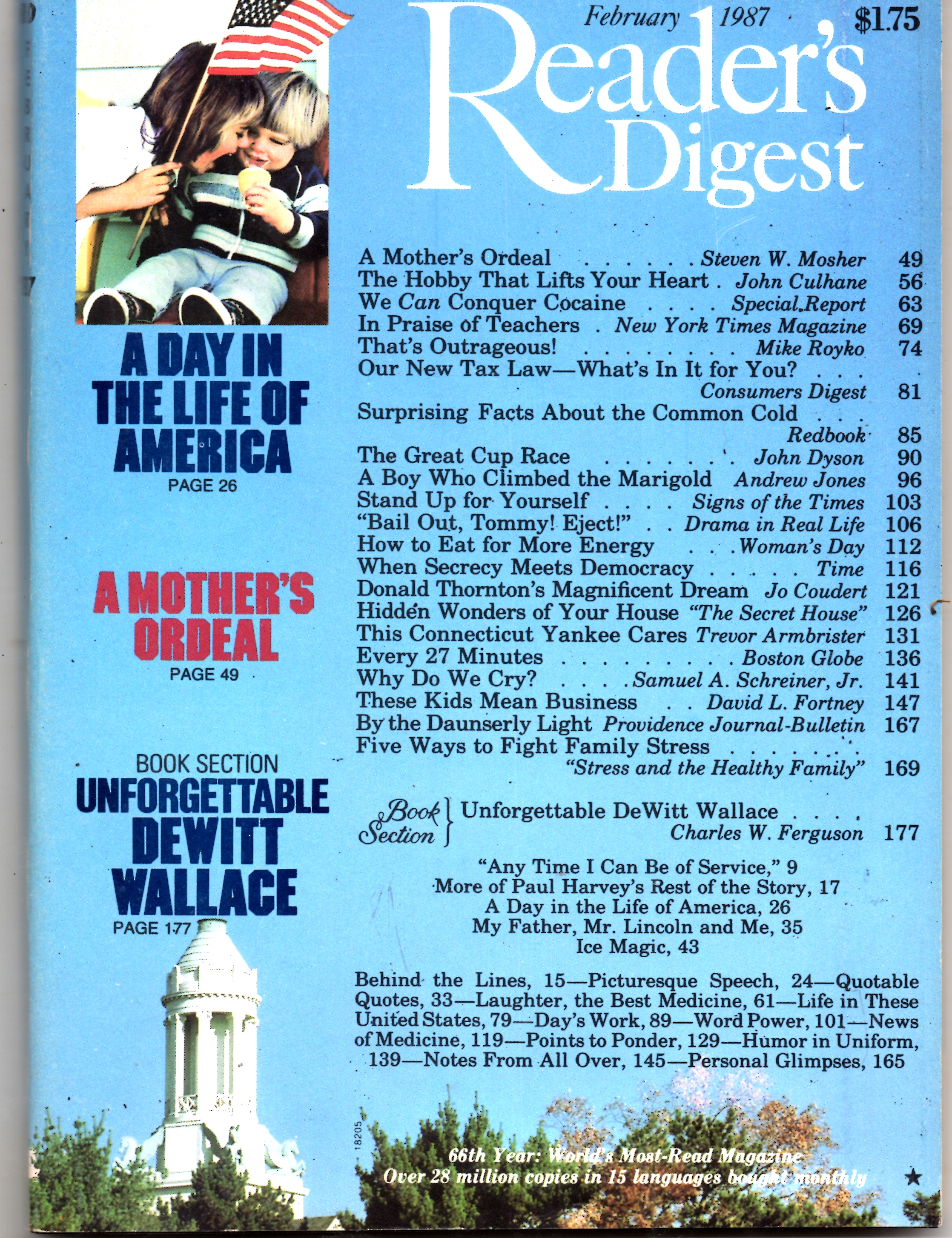 Reader's Digest Magazine February 1987