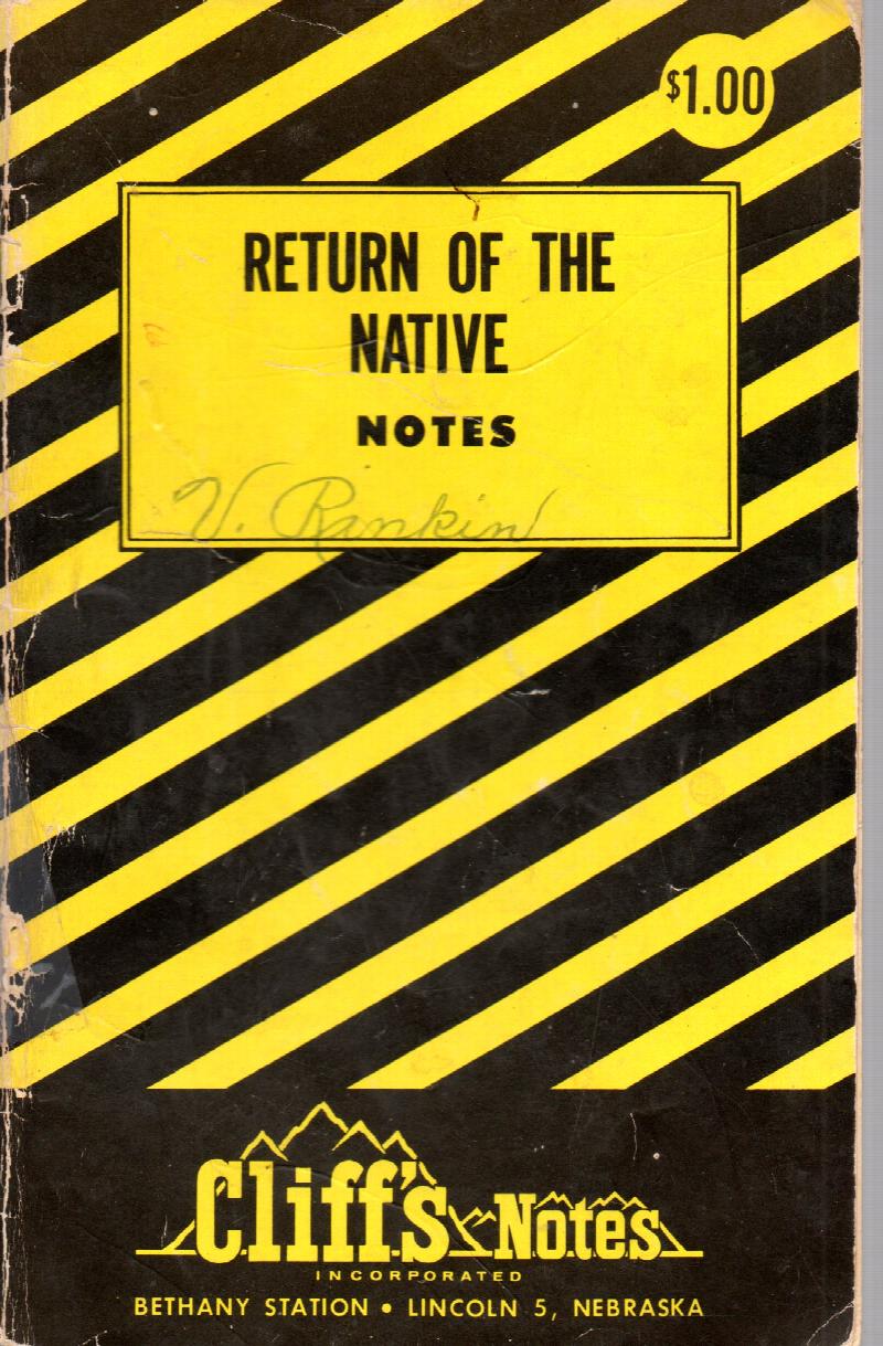 Image for Cliff Notes on The Return Of The Native