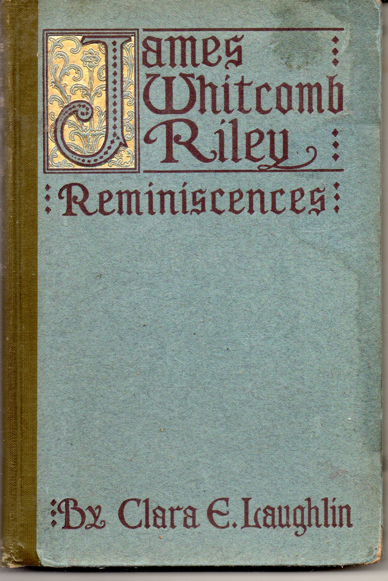 Reminicences Of James Whitcomb Riley