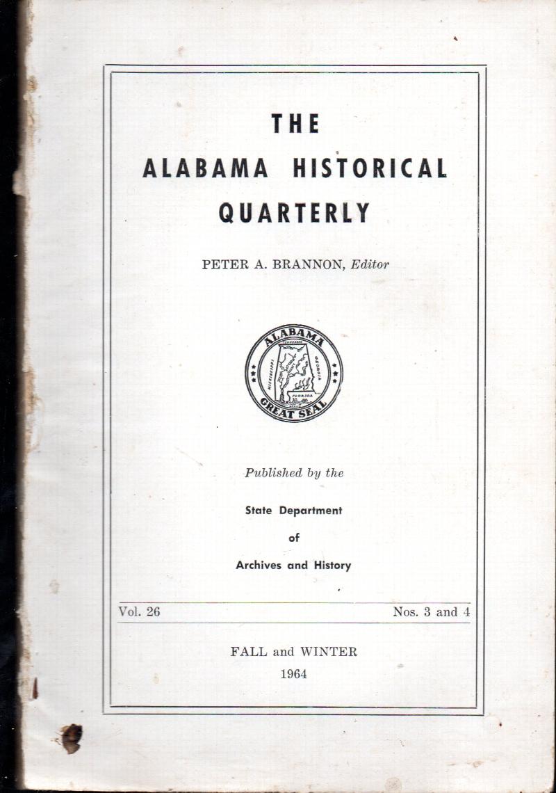 Image for The Alabama Historical Quarterly Spring and Summer 1965 (Volume 27 Nos. 1 and 2)