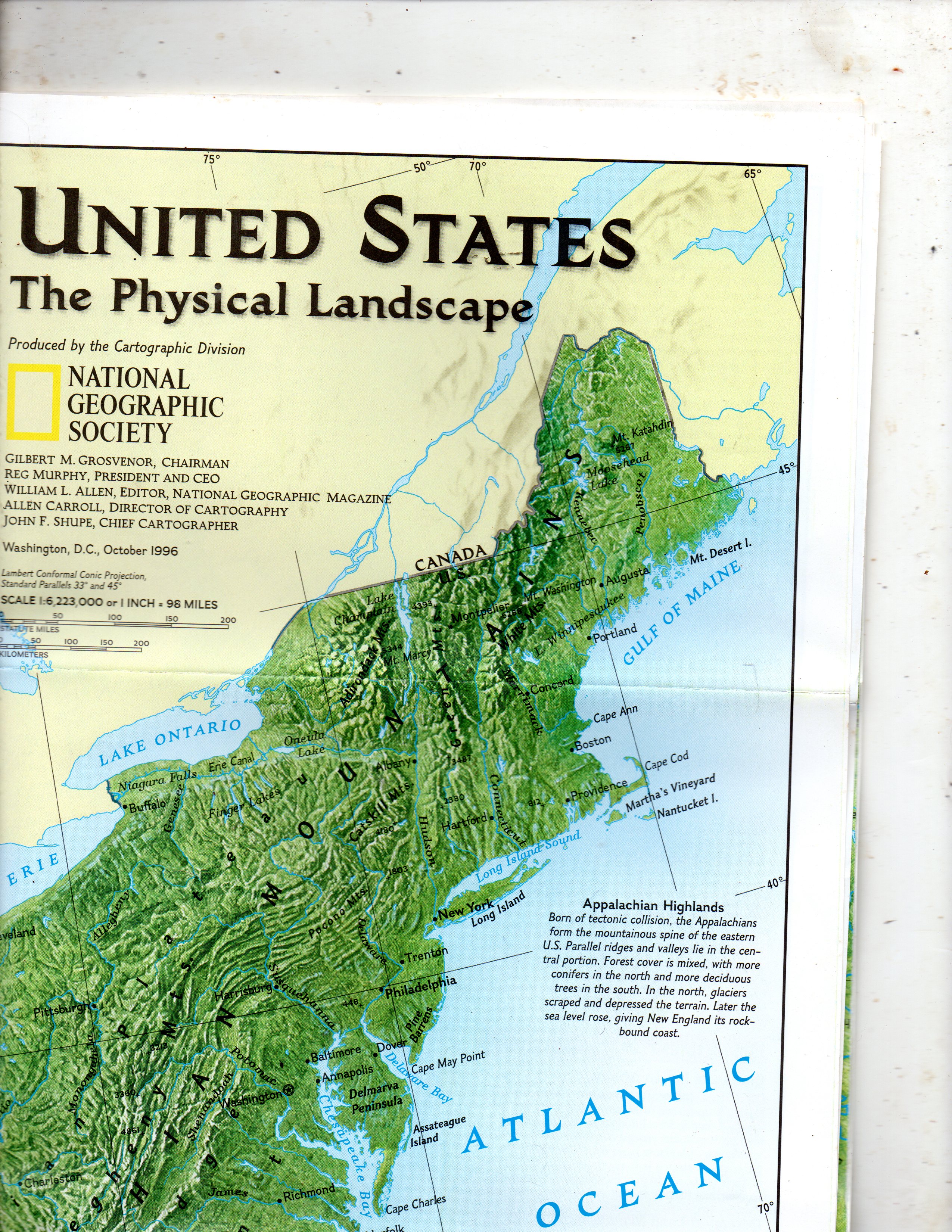 Dual Sided Folded Wall Map
