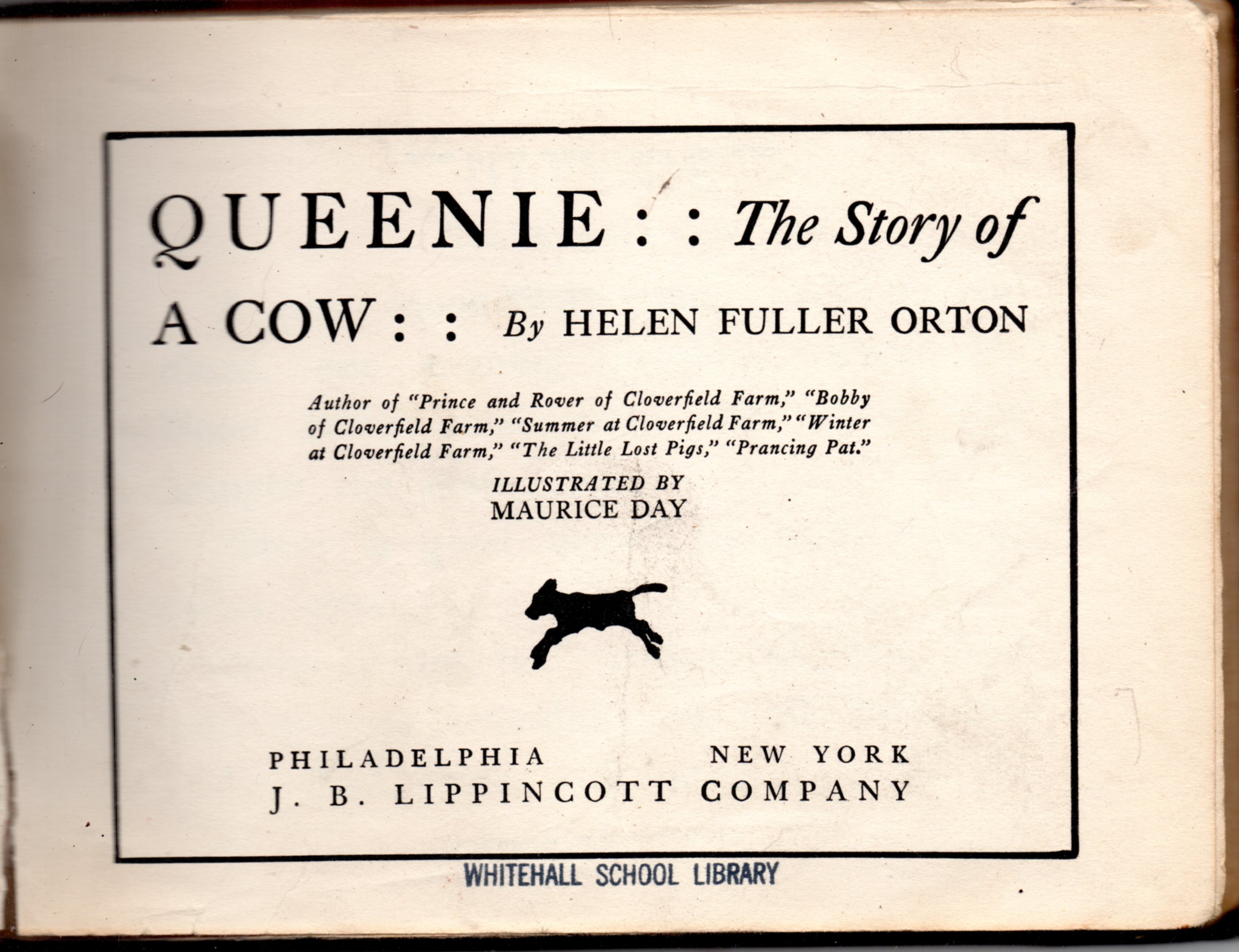 Queenie; The Story of A Cow