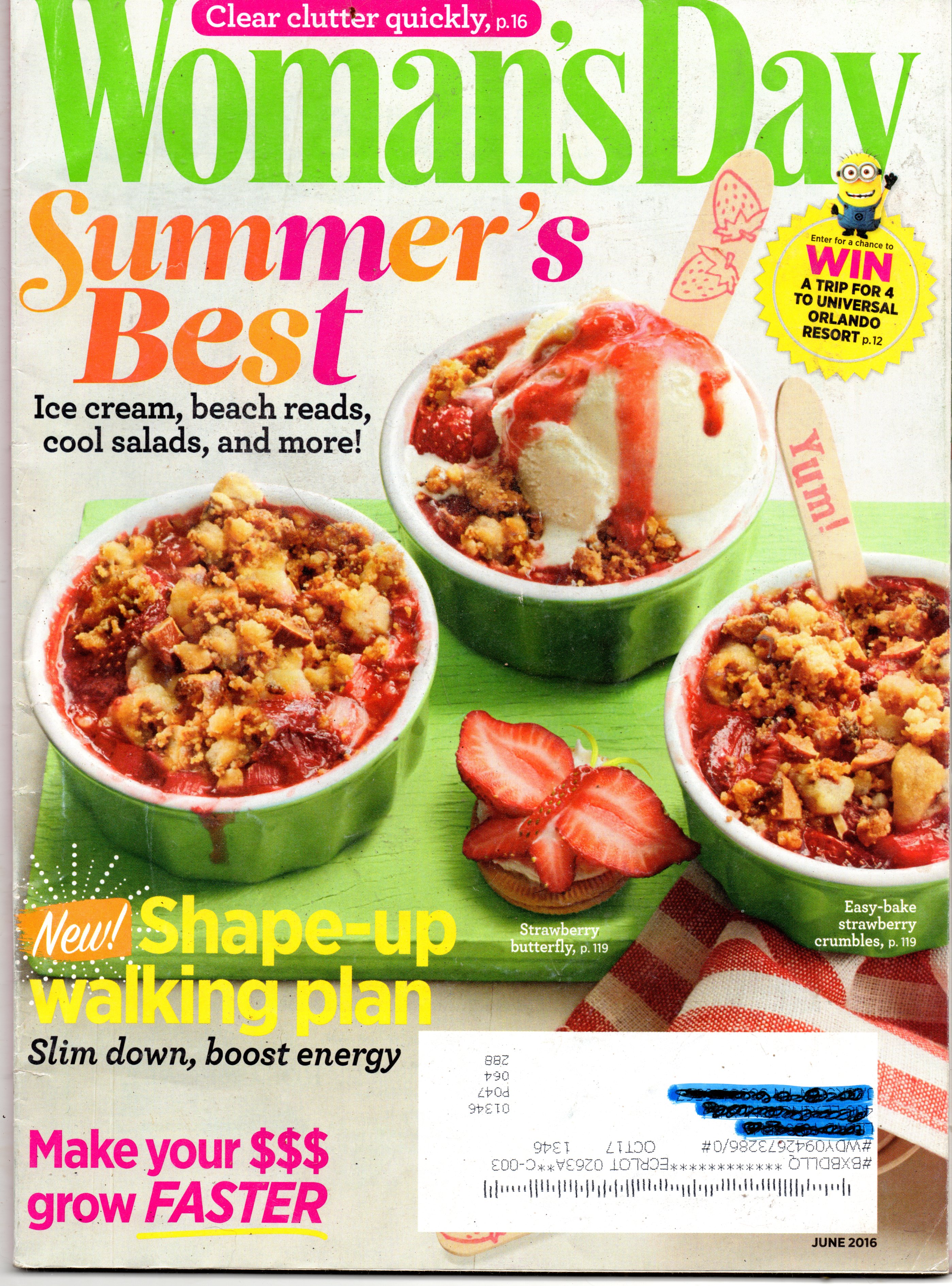 Woman's Day Magazine - June 2016