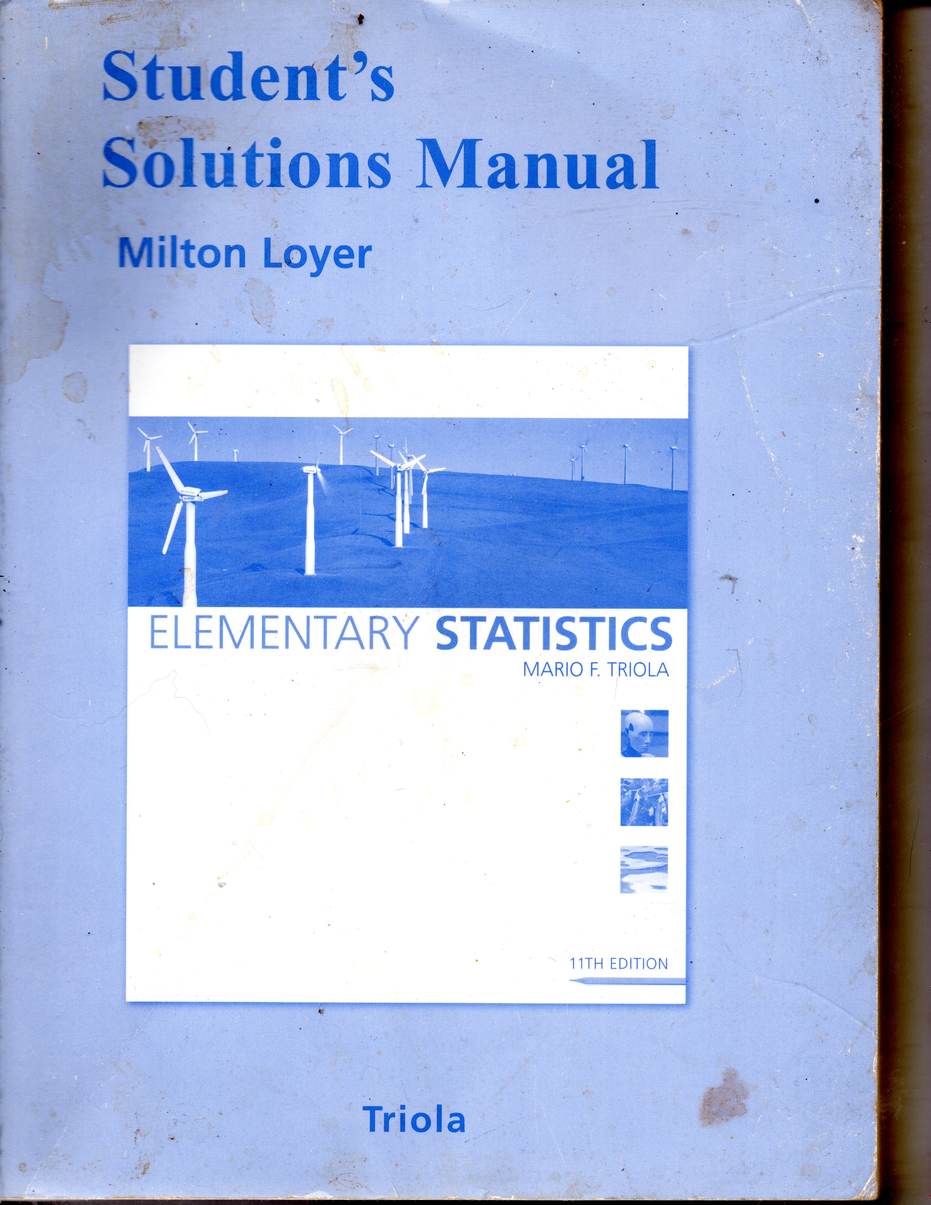 Student Solutions Manual for Elementary Statistics 11th Edition