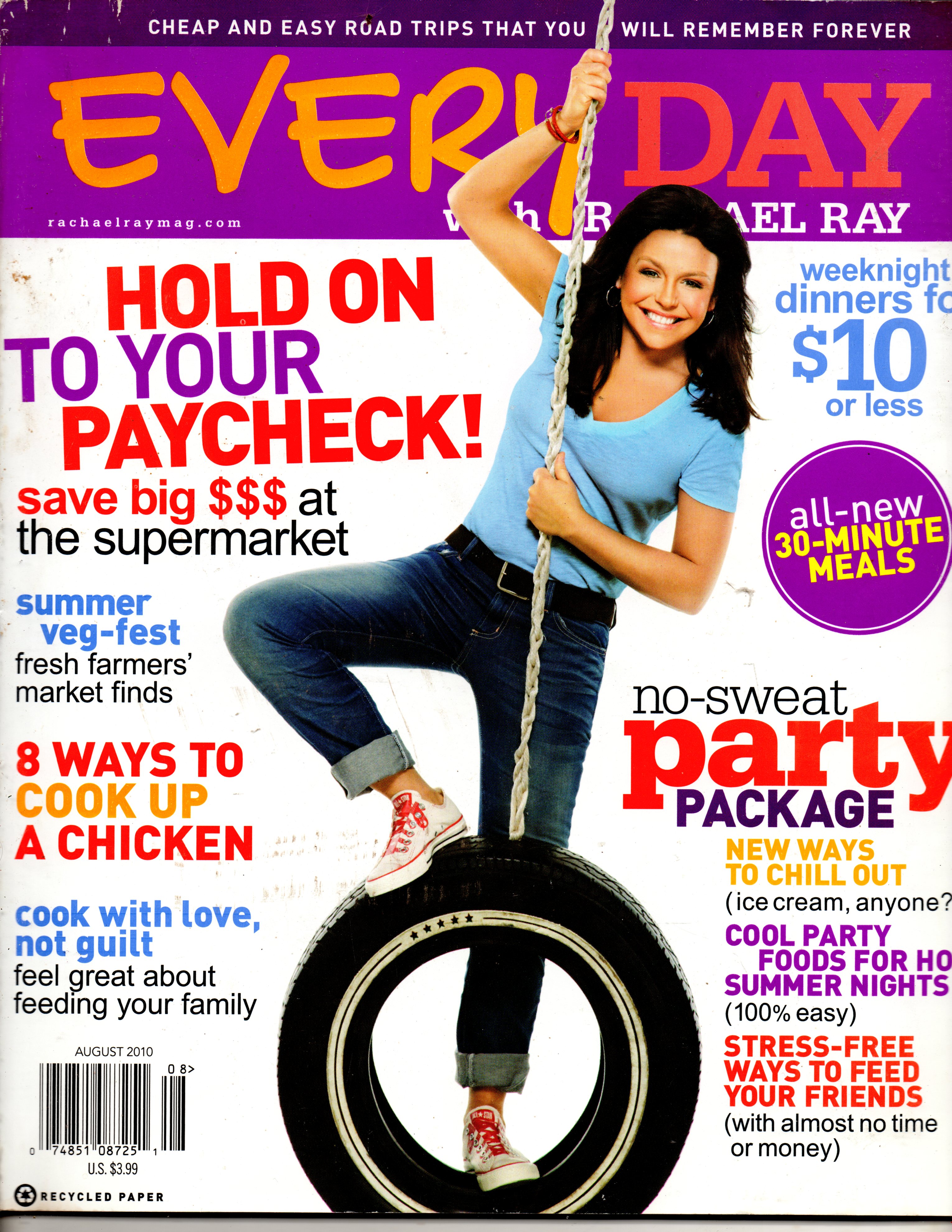Everyday With Rachel Ray Magazine - August 2010