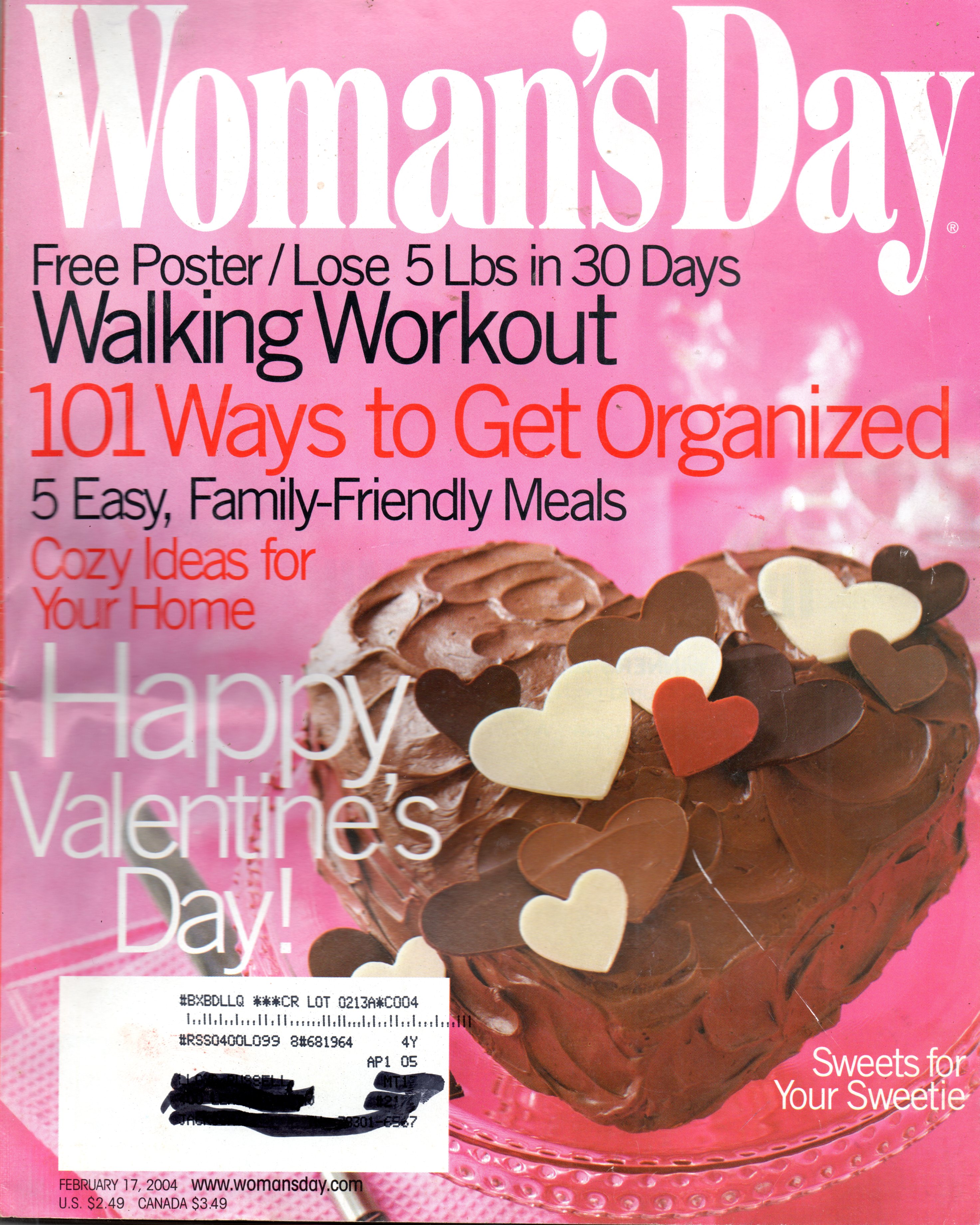 Woman's Day Magazine - February 17, 2004