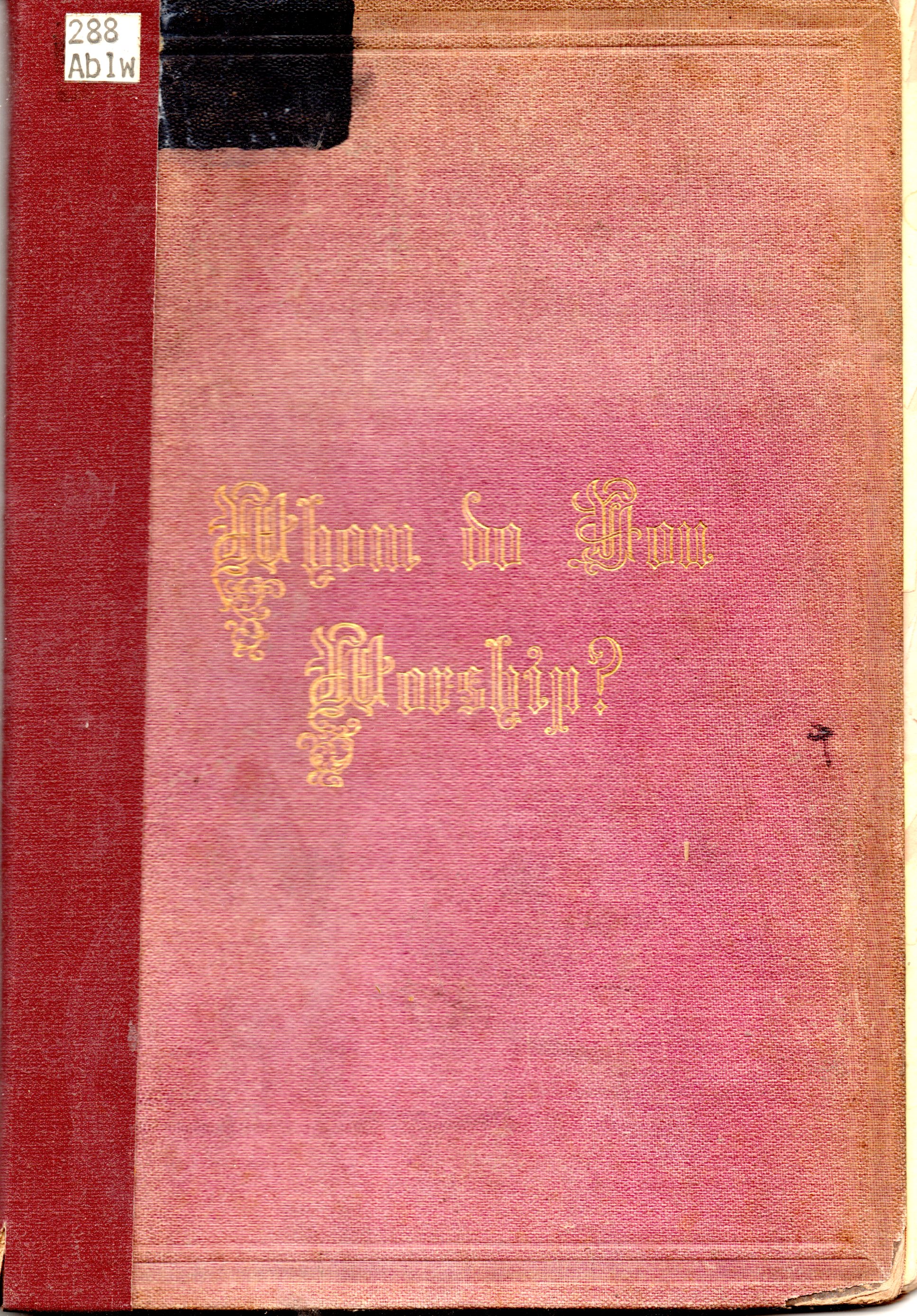 Whom Do You Worship A Popular Treatise On Reasonable Religion