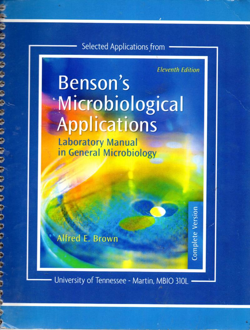 Image for Benson's Microbiological Applications