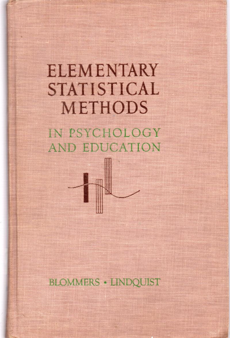 Image for Elementary Statistical Methods In Psychology and Education