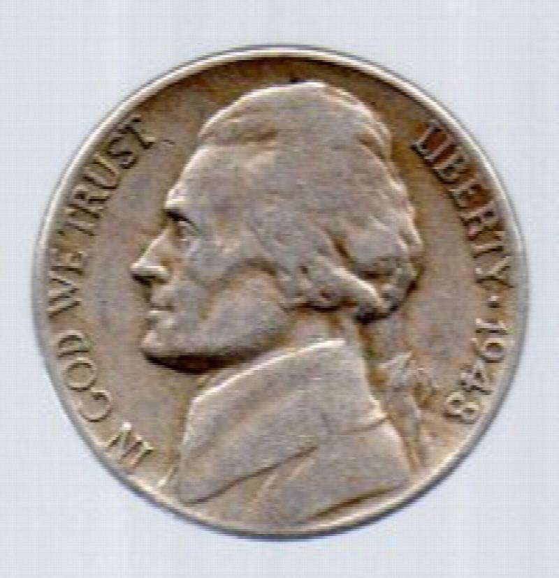 Image for 1948 P Jefferson Nickel
