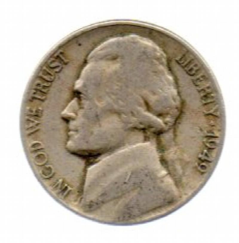 Image for 1949 P Jefferson Nickel