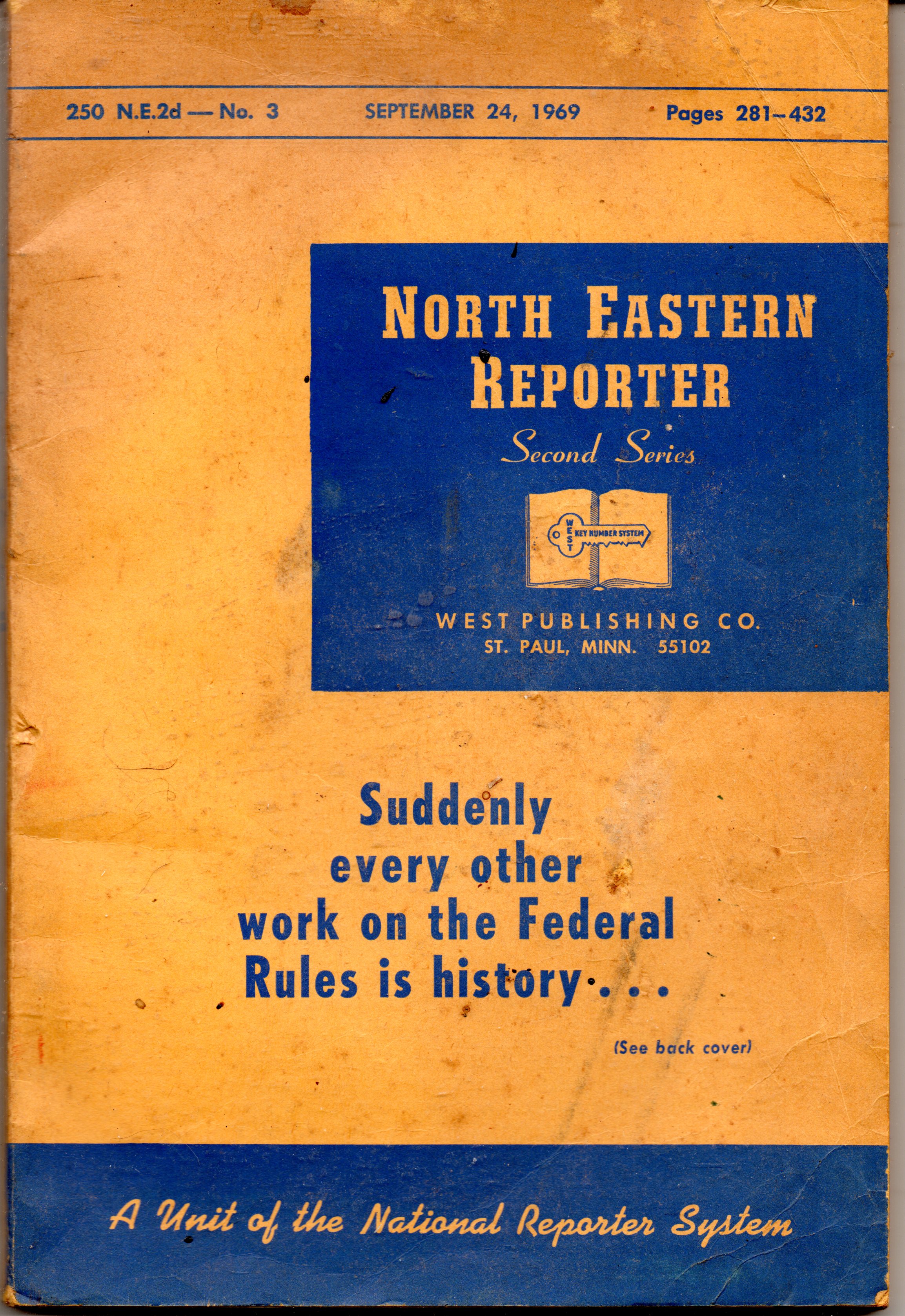 North Eastern Reporter September 24, 1969