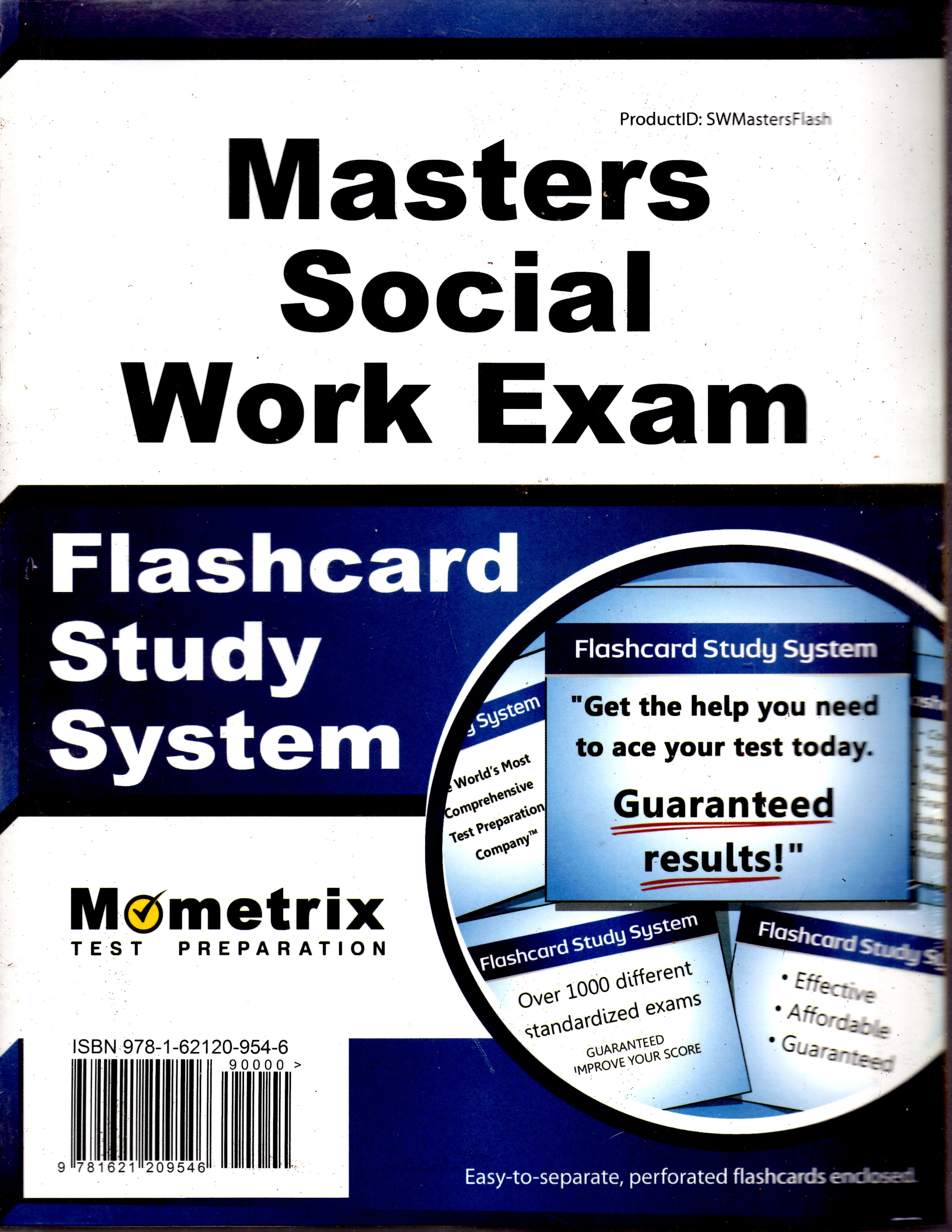 Masters Social Work Exam Flashcard Study System