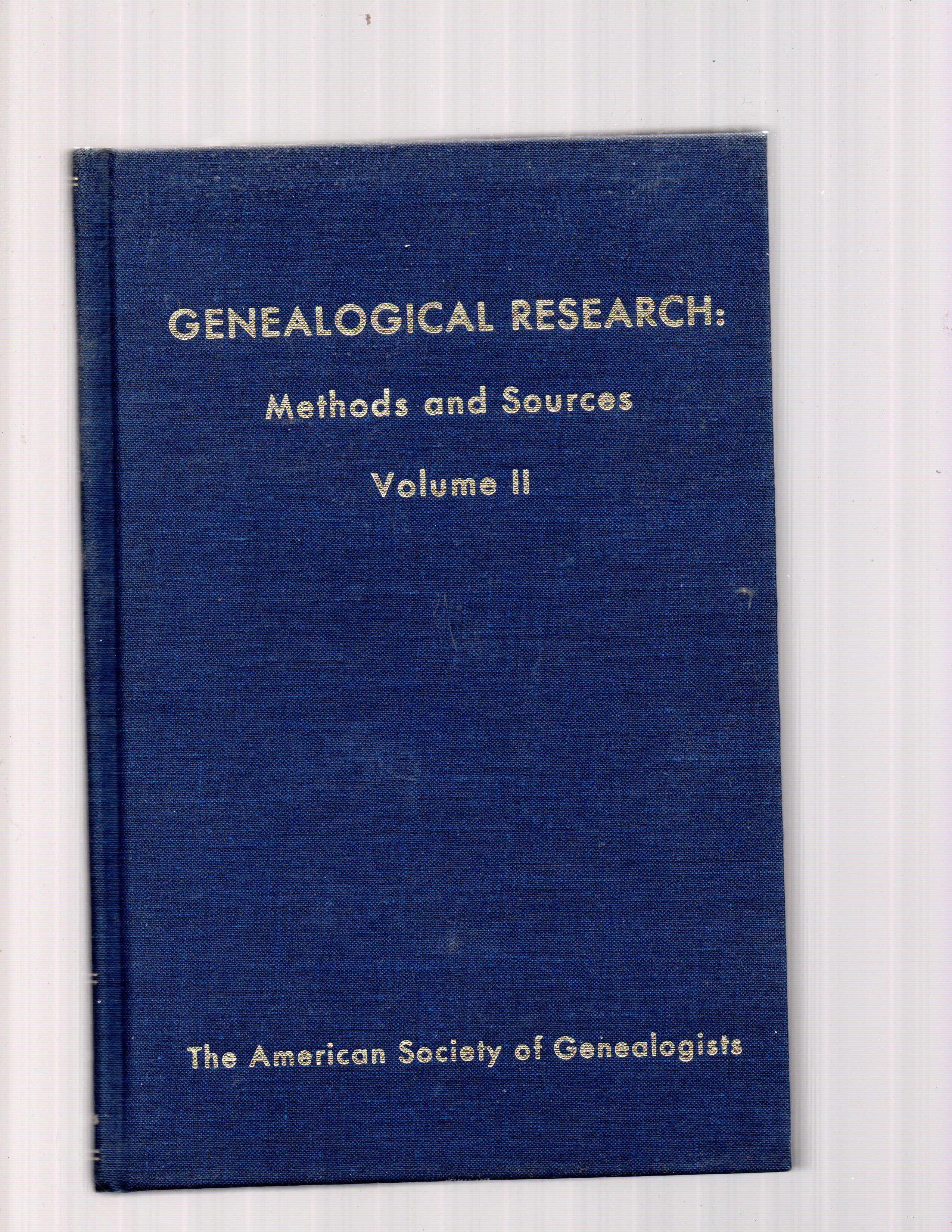 Genealogical Research Volume 2