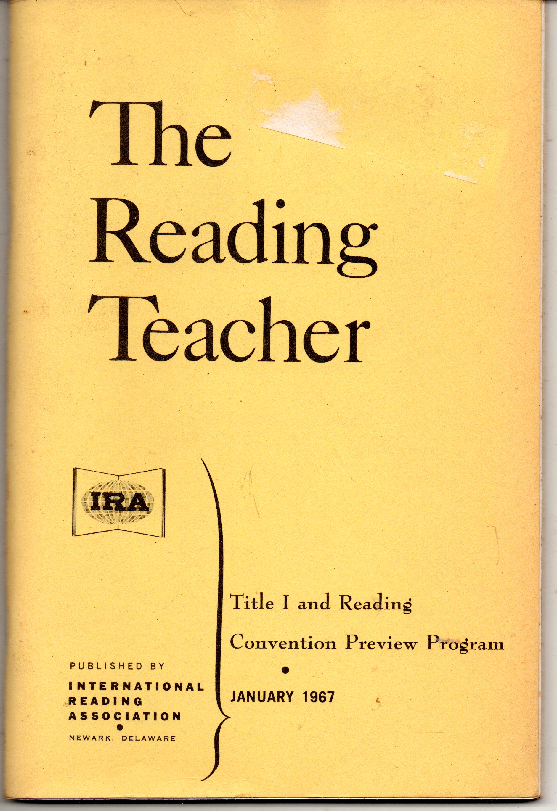 The Reading Teacher - January 1967